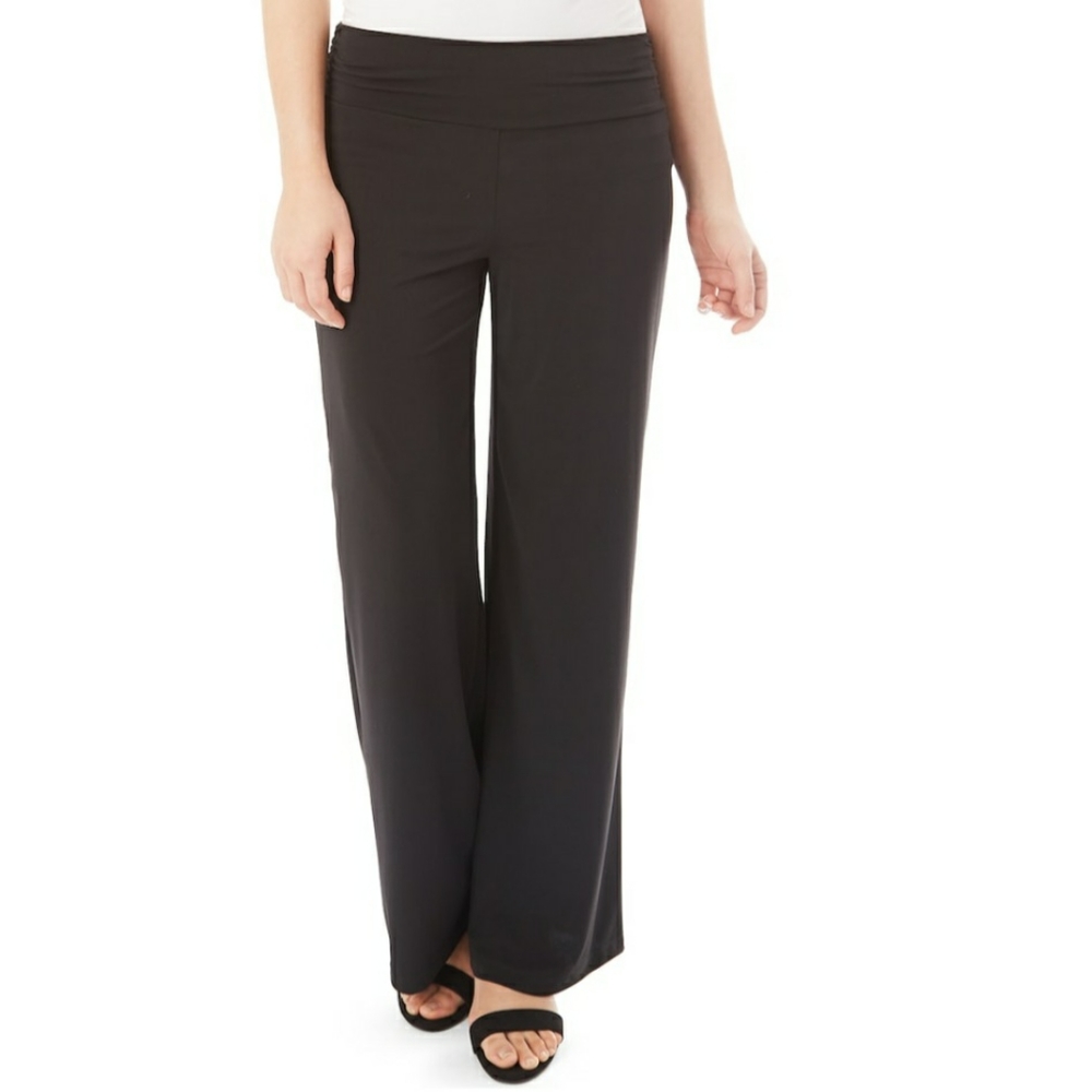 💥Apt 9 Palazzo Dress Pants, SZ L, Black